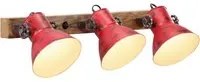 Lampada a Parete 25 W Rosso Anticato 65x25 cm E27 371822