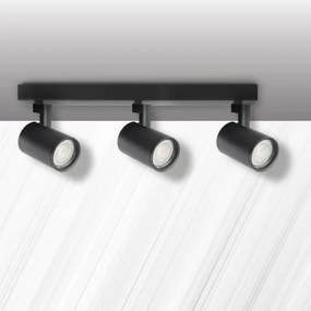 Faretto LYNX 3xGU10/10W/230V nero