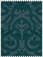 House of Hackney Stoff Anaconda - Cut Velvet - Petrol