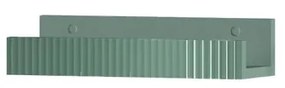 Mensola per bagno Niwa L 40 cm laccato opaco verde timo con vetro verde timo