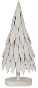 Albero di Natale Bianco Legno di paulownia 26 x 18 x 70 cm