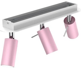 Faretto PRESTON 3xGU10/40W/230V rosa