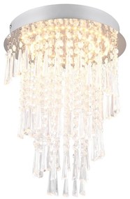 Plafoniera LED in argento ø 30 cm Pomp - Reality