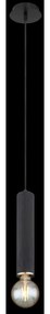 Globo 15499H - Lampadario a sospensione con filo MARION 1xE27/60W/230V legno nero