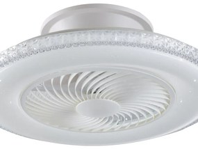 Ventilatore da soffitto Borea WiFi, bianco, Ø 60 cm, CCT, INTEC IP20