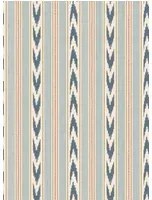 Mulberry Home Carta da parati Newport Stripe - Blue/ Red