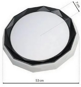 Plafoniera LED dimmerabile OSCAR LED/45W/230V 3000-6000K nero + +TC