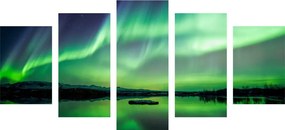 Quadri 5 pezzi – Aurora boreale