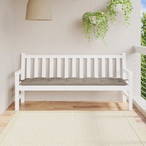 Cuscino Per Panca Tortora 180x50x7 Cm İn Tessuto Oxford /