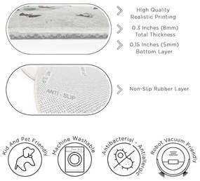 Tappeto da gioco per bambini lavabile ø150 cm Big World – Mila Home