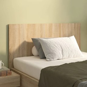 Testiera letto rovere sonoma 120x1,5x80 cm in legno multistrato