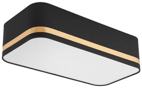 Plafoniera SIRJA SQUARE STRIPE 2xE27/15W/230V nero/oro