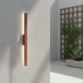Applique Lineare 24W Luce Indiretta IP65 con LED OSRAM - Corten