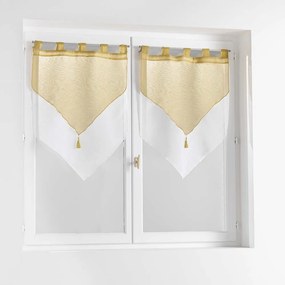 Tende gialle e bianche in set da 2 60x90 cm Duetto - douceur d'intérieur