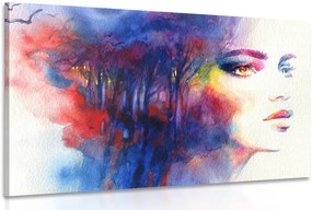 Stampa su tela – Bellezza femminile affascinante