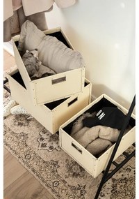 Scatole di cartone beige in set da 3 Ture - Bigso Box of Sweden