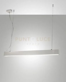 Next lampadario a sospensione bianco l.112x4,6cm dimmerabile doppia...