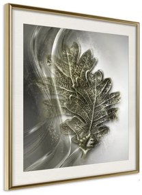 Poster  Leaves of the Tree of Wisdom  Cornice Quadri Cornice d'oro con passe-partout, Larghezza x Altezza Home decor 50x50