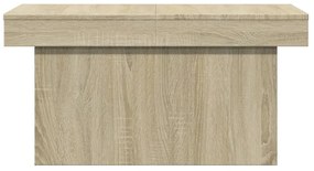 Tavolino da salotto rovere sonoma 100x55x40cm legno multistrato