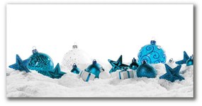 Quadro su tela Ornamenti di Natale di Natale Ornamenti di neve 100x50 cm