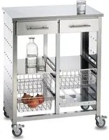 Carrello da cucina doppio, MALM INOX