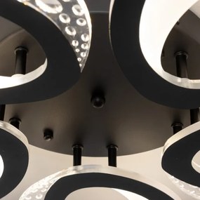 Brilagi - Lampadario a plafone LED dimmerabile TWIST LED/65W/230V 3000-6500K nero + +TC