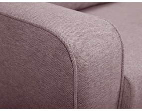 Divano in rosa chiaro allungabile 160 cm Come – Bobochic Paris