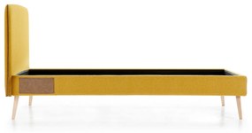 Kave Home - Fodera per letto Dyla senape per materasso da 90 x 190 cm