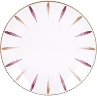 Piatto fondo in Porcellana pennellato viola marrone 19,3 cm Petali