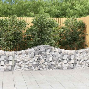 Cesti Gabbioni Ad Arco 2 Pz 200x30x60/80 Cm Ferro Zincato /