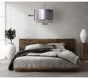 Duolla - Lampadario a sospensione con filo CANNES 1xE27/15W/230V diametro 45 cm argento