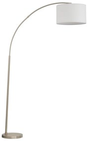 Lampada da terra ZENITH 1xE27/15W/230V cromo opaco/bianco