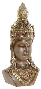 Statua Decorativa DKD Home Decor Dorato Marrone Buddha Resina (15 x 9 x 30 cm)