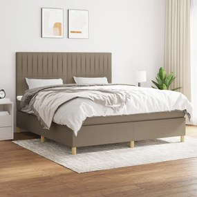 Giroletto A Molle Con Materasso Tortora 160x200 Cm İn Tessuto /