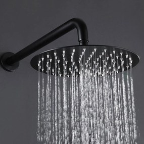 Soffione doccia Rea Black Matt 25cm