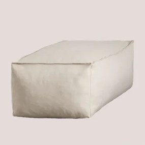 Moduli Per Divani Da Giardino In Tessuto Dojans Beige Semoline & Pouf - Sklum