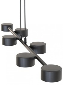 Lampadario a sospensione MEGARA 6 Nero 6xGX53 Colore del corpo Nero