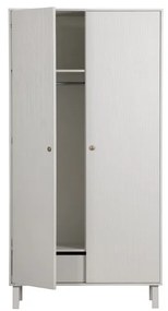 Armadio in pino grigio chiaro 100x195 cm Madu - WOOOD