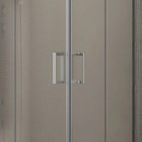 Kamalu - box doccia angolo 90x90 satinato altezza 180cm modello k410
