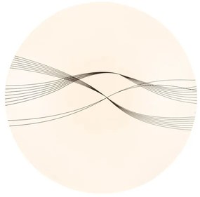 Plafoniera LED Mila Ø 38 cm bianco IP20 cct da bianco caldo a bianco freddo con regolazione di temperatura, 2700 lumen NOVECENTO