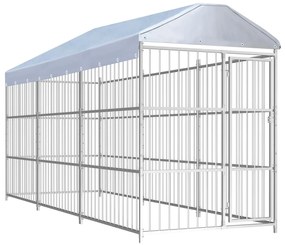 Canile Da Esterno Con Tetto 450x150 Cm /
