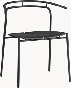 Sedia da pranzo da giardino in metallo con braccioli Novo