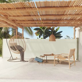 Tenda Laterale Retrattile Per Patio 140x600 Cm Crema /