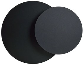 Applique da Parete Circle Nera Luce Indiretta Base G9