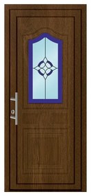 Portoncino d'ingresso 30012 noce L 80 x H 210 cm apertura destra