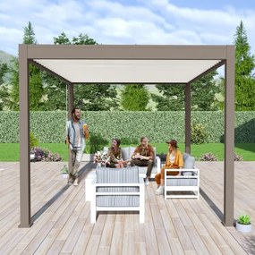 Pergola bioclimatica Ombréa autoportante 3x4M in alluminio (diversi colori)