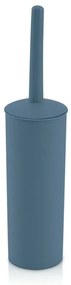Scopino wc da appoggio blu in plastica con portascopino