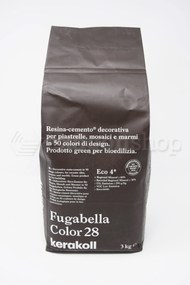 Kerakoll Fugabella resina cemento decorativa per piastrelle mosaici e marmi 3kg Color 28