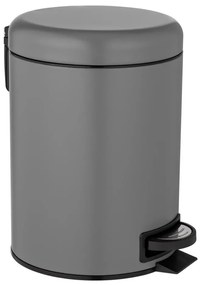 WENKO 24682100 - Cestino LEMAN 21x24 cm grigio/nero
