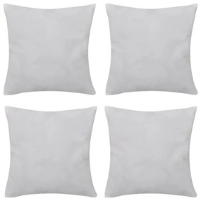 Set 4 Federe İn Cotone Bianche 50 X 50 Cm /